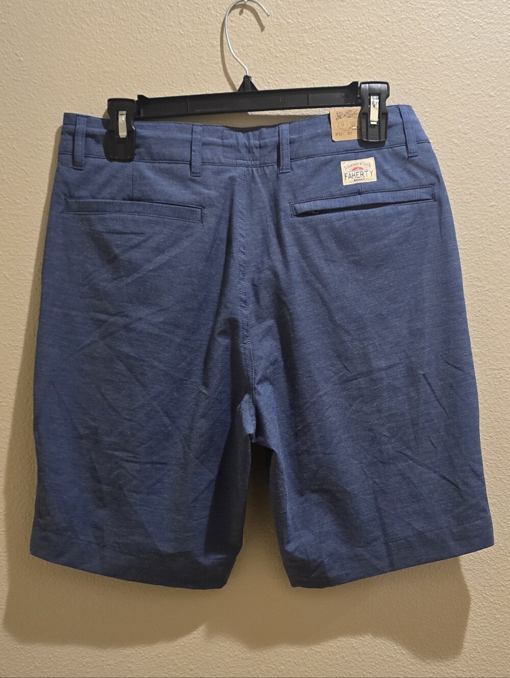 Faherty All Day Short 2.0 Mens 29 Blue Nights Hybrid Swim Boardshorts 9" New - Picture 5 of 7